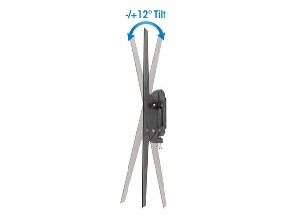 Manhattan 462280, 177,8 cm (70"), 200 x 200 mm, 600 x 400 mm, -12 - 12°, Stål, Svart