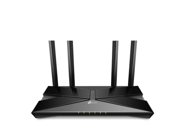 TP-Link EX220, Wi-Fi 6 (802.11ax), Dobbelbånd (2.4 GHz / 5 GHz), Ethernet/bredbåndsforbindelse, Sort, Frittstående router