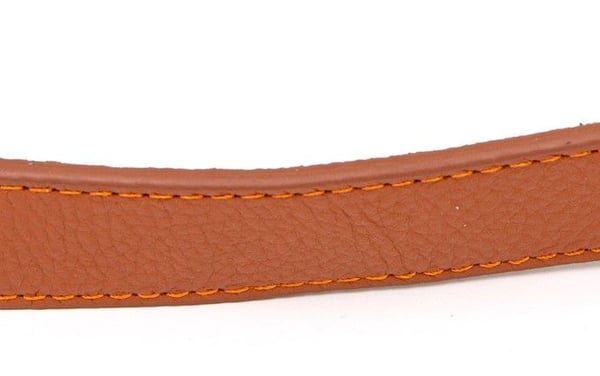 Paw Love Lær i hundebånd 120x2,5 cm Cognac