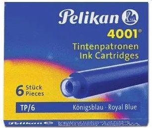 Pelikan TP/6, Musta, Musta, Mustekynä, CE, 6 kpl (short)