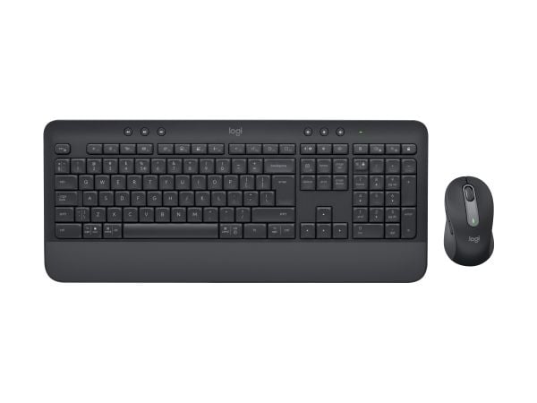 Logitech Signature MK650 Combo for Business - Tastatur- og mussett - trådløs - Bluetooth LE - QWERTY - Spansk - grafitt