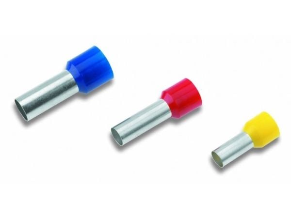 Cimco 182342, Kaapeli ende muffe, Tina, Lige, Blå, Metallic, Kobber, 2,5 mm²