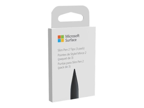 Microsoft - Stifttupp - matt svart (en pakke 3) - for Surface Slim Pen 2