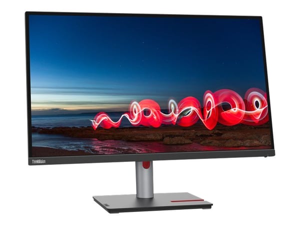 Lenovo ThinkVision T27i-30 - LED-skjerm - 27" - 1920 x 1080 Full HD (1080p) @ 60 Hz - IPS - 300 cd/m² - 1000:1 - 4 ms - HDMI, VGA, DisplayPort - svart