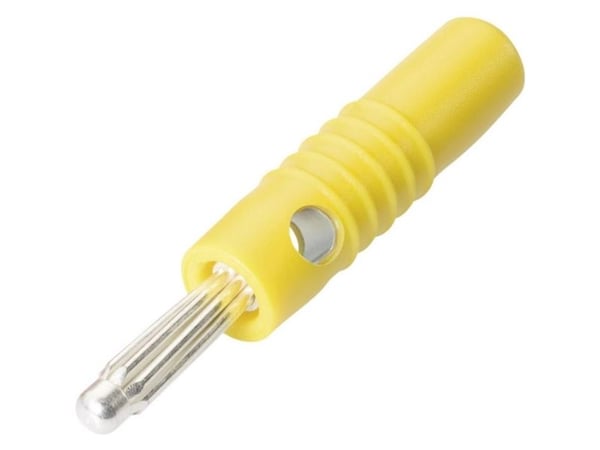 Schnepp S 4004 S bananstøpsel, rett stikkdiameter: 4 mm, gul, 1 stk