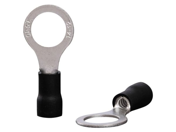 Quadrios 22C455 ringkabelsko tvärsnitt (max.) 4,0 mm² håldiameter 10,5 mm delvis isolerad svart 1 set Quadrios 22C455 ringkabelsko tvärsnitt (max.) 4,0 mm² håldiameter 10,5 mm delvis isolerad svart 1 set