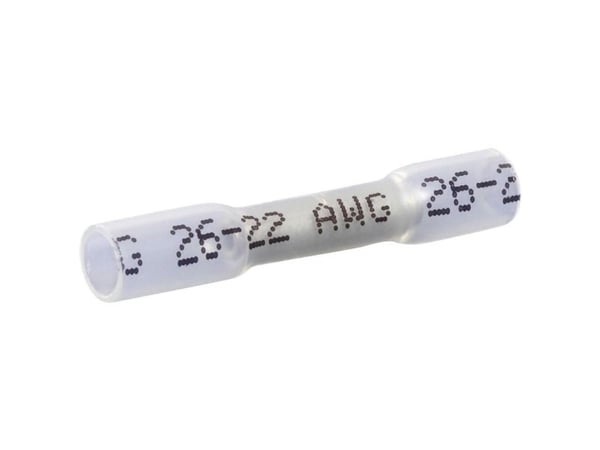 Quadrios 22C469 krympkontakt med krympeslange 0,3–0,5 mm² helisolert hvit 1 sett