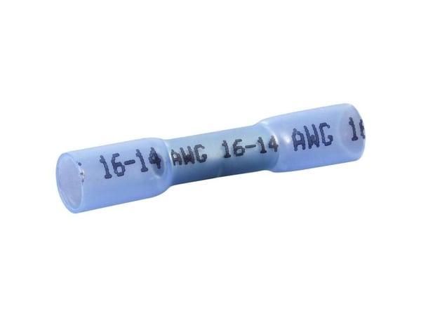 Quadrios 22C466 Puristusliitin kutistekalvolla 1,5 mm² 2,5 mm² Täysin eristetty Sininen 1 sarja 1 sarja