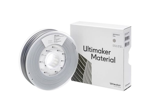 UltiMaker ABS - M2560 Silver 750 - 206127 ABS-filament 2,85 mm 750 g sølv (1 stk)