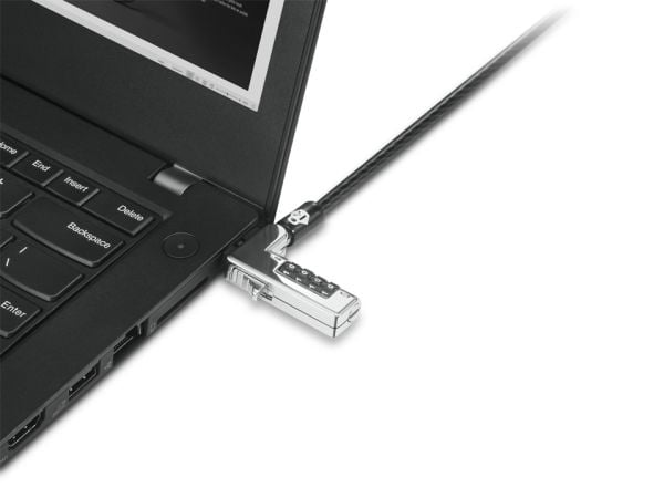 Lenovo 4XE1F30277, 1,8 m, Kensington, Yhdistelmälukko, Musta