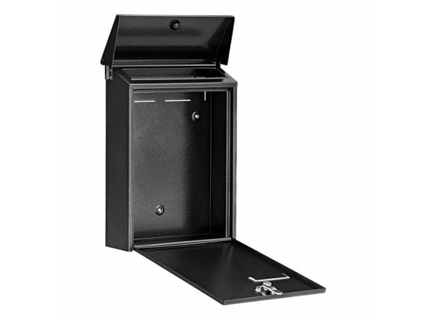 BURG-WÄCHTER Daily 5861 E, Veggmontert postkasse, Stål, Grå, Vertikal, Nøkkel, Topp