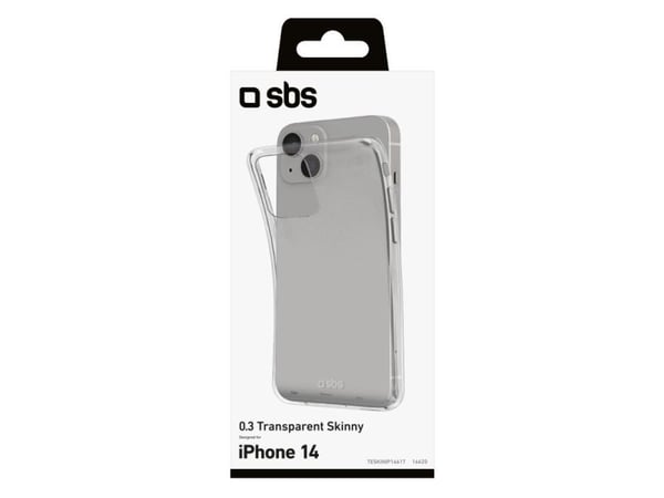SBS TESKINIP1461T, Suojus, Apple, iPhone 14, 15,5 cm (6.1"), Läpinäkyvä