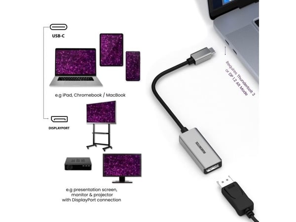 Marmitek 25008371, Svart, Sølv, 0,15 m, 60 Hz, 80 mm, 20 mm, 130 mm