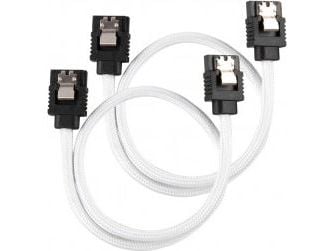Corsair CC-8900249, 0,3 m, SATA III, Uros/uros, Musta, Valkoinen, Suora, Suora