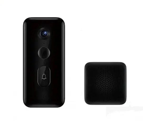 Xiaomi Mi Smart Doorbell 3 - Smart dørbjelle og ringeklokke - med kamera - trådløs - 802.11b/g/n - 2.4 Ghz