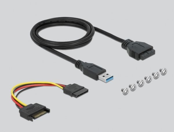 Delock - Kortleser - 3,5" (MMC, SD, miniSD, RS-MMC, TransFlash, MMCmobile, microSD, MMCmicro, SDHC, miniSDHC, microSDHC, SDXC, MMC II) - USB 3.2 Gen 1