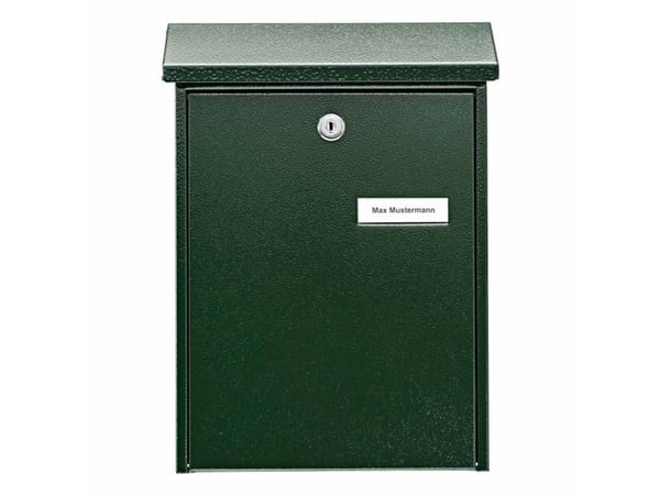 BURG-WÄCHTER Daily 5861 GR, Veggmontert postkasse, Stål, Grønn, Vertikal, Nøkkel, Topp
