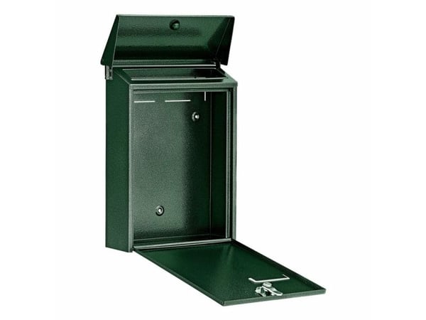 BURG-WÄCHTER Daily 5861 GR, Veggmontert postkasse, Stål, Grønn, Vertikal, Nøkkel, Topp