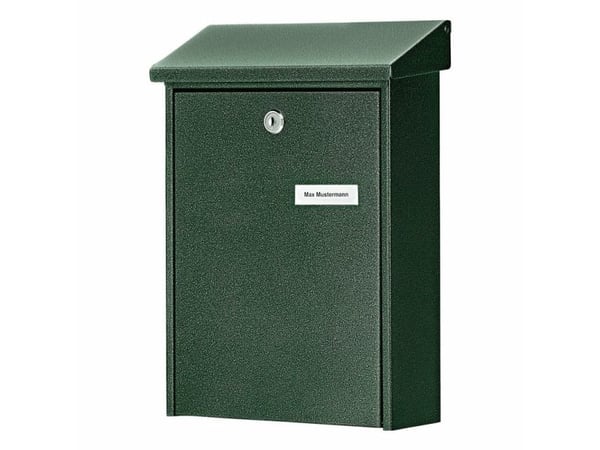 BURG-WÄCHTER Daily 5861 GR, Veggmontert postkasse, Stål, Grønn, Vertikal, Nøkkel, Topp