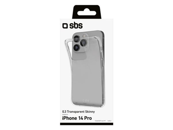 SBS TESKINIP1461PT, Etui, Apple, iPhone 14 Pro, 15,5 cm (6.1"), Gjennomsiktig