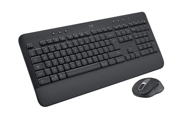 Logitech Signature MK650 Combo for Business - Tastatur- og mussett - trådløs - Bluetooth LE - QWERTY - US International - grafitt