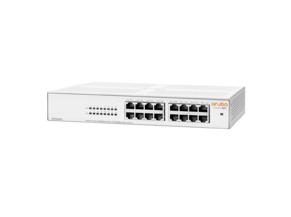 HPE Networking Instant On 1430 16G Switch - Switch - ikke-styrt - 16 x 10/100/1000 - stasjonær, rackmonterbar, veggmonterbar - BTO