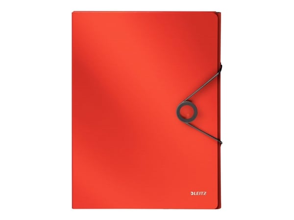 Leitz Solid - Boksfil - bokryggbredde: 30 mm - for A4 - kapasitet: 250 ark - rød