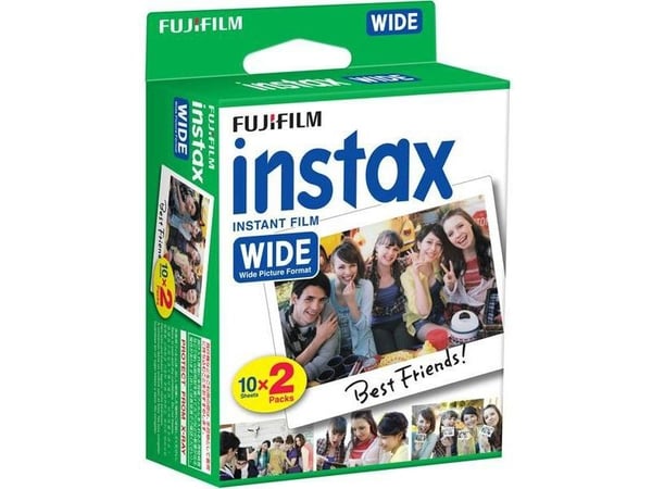 Fujifilm Instax Wide - Färgfilm för snabbframkallning - ISO 800 - 10 exponeringar - 2 kassetter
