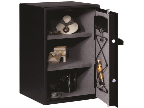 MASTER LOCK T6-331ML, Vapaasti seisova kassakaappi, 61,7 L, Musta, Koodi, Elektroninen, Avain, Terästä, 2 hyllyä