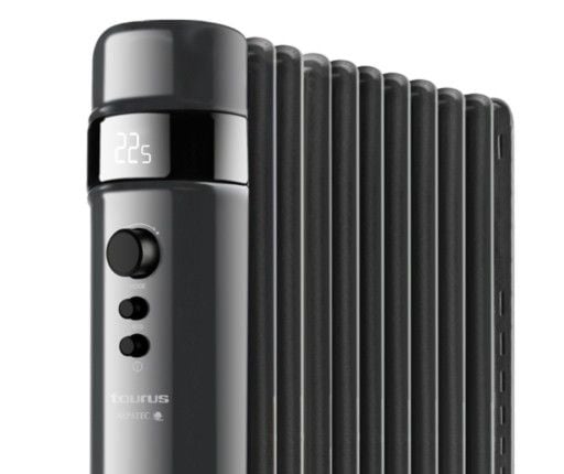 Taurus Alpatec Agadir 2500 - Oljeradiator - frittstående - 2517 W - svart