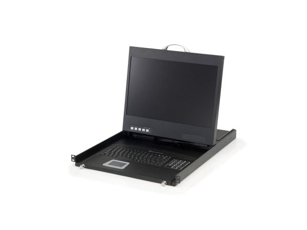 LevelOne KVM-8901 - KVM-konsoll - PS/2, USB - 19" - kan monteres i rack - 1440 x 900 - 250 cd/m² - 500:1 - VGA