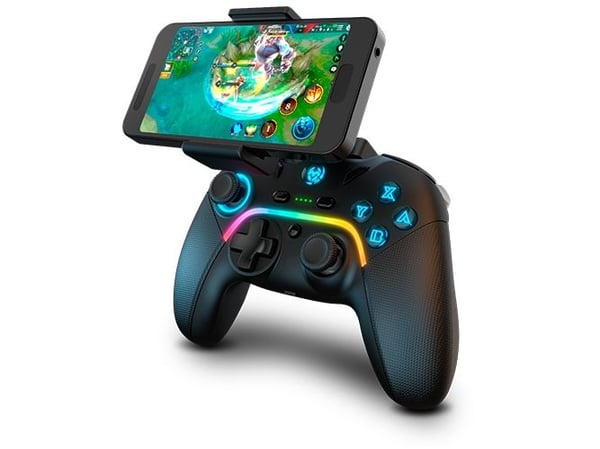 Krom Kayros, Gamepad, Android, Nintendo Switch, PC, iOS, D-pute, Hjem-knapp, Makroknapp, Startknapp, Turboknapp, Analog/digital, Rød/grønn/blå, Trå...