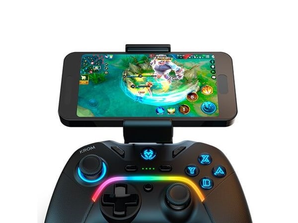 Krom Kayros, Gamepad, Android, Nintendo Switch, PC, iOS, D-pute, Hjem-knapp, Makroknapp, Startknapp, Turboknapp, Analog/digital, Rød/grønn/blå, Trå...