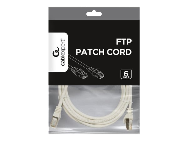 Cablexpert - Koblingskabel - RJ-45 (hann) til RJ-45 (hann) - FTP - CAT 6 - formstøpt, flertrådet - hvit