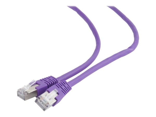 Gembird - Patch-kabel - RJ-45 (hane) till RJ-45 (hane) - 50 cm - FTP - CAT 6 - formpressad - lila