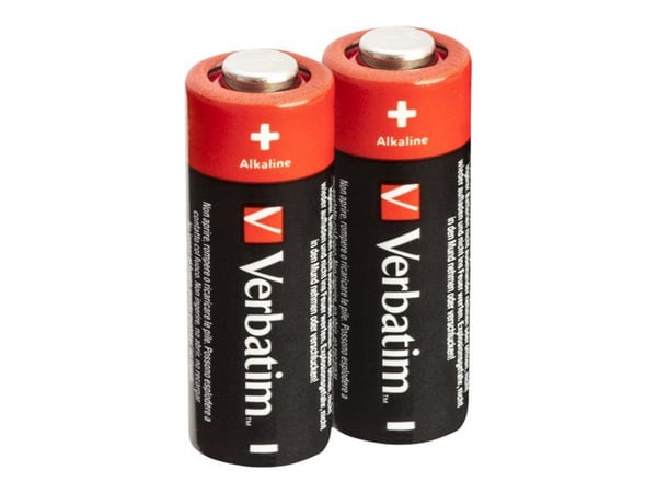 Verbatim 49940, Kertakäyttöinen akku, MN21, Alkali, 12 V, 2 kpl, Musta, Punainen