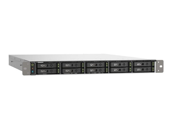 QNAP TS-h1090FU - NAS-server - 10 brønner - kan monteres i rack - SATA 6Gb/s / PCIe (NVMe) / U.2 - RAID 0, 1, 5, 6, 10, 50, JBOD, 60 - RAM 64 GB - ...