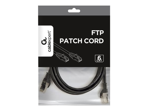 Gembird - Koblingskabel - RJ-45 (hann) til RJ-45 (hann) - STP - CAT 6 - formstøpt, flertrådet - svart