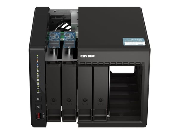 QNAP TS-453E, NAS, Tower, Intel® Celeron®, J6412, Musta