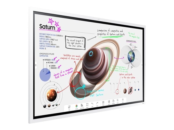 Samsung Flip Pro WM55B - 55" Diagonalklasse WMB Series LED-bakgrunnsbelyst LCD-skjerm - utdanning / næringsliv - med pekeskjerm (multiberørings) - ...