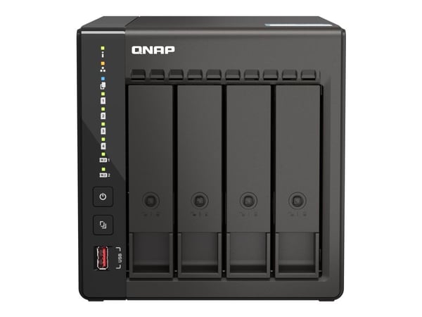 QNAP TS-453E, NAS, Tower, Intel® Celeron®, J6412, Musta