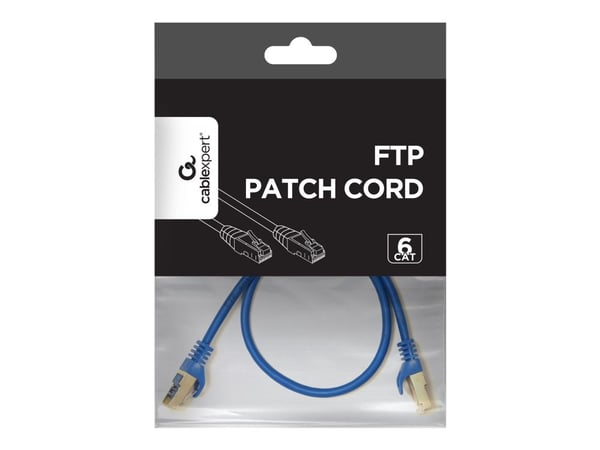 Gembird - Koblingskabel - RJ-45 (hann) til RJ-45 (hann) - STP - CAT 6 - formstøpt, flertrådet - blå