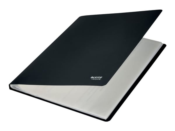 Leitz - Displaybok - 40 rom - 80 visninger - for A4 (210 x 297 mm) - kapasitet: 80 ark - svart