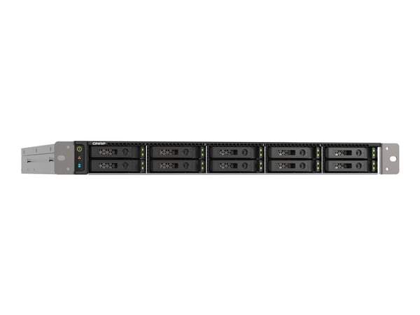 QNAP TS-h1090FU - NAS-server - 10 brønner - kan monteres i rack - SATA 6Gb/s / PCIe (NVMe) / U.2 - RAID 0, 1, 5, 6, 10, 50, JBOD, 60 - RAM 64 GB - ...