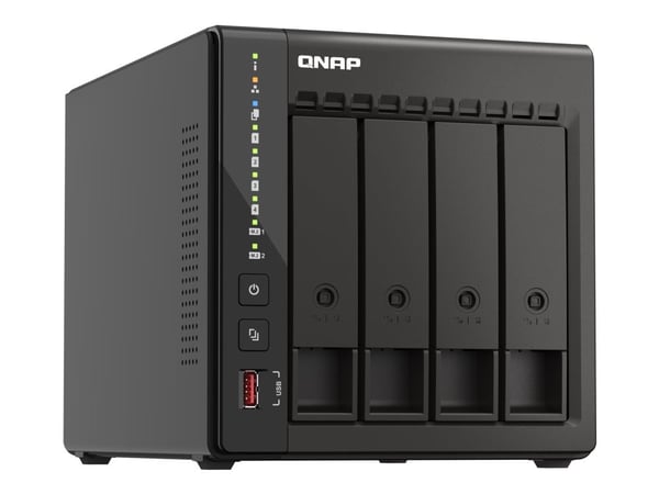 QNAP TS-453E, NAS, Tower, Intel® Celeron®, J6412, Musta