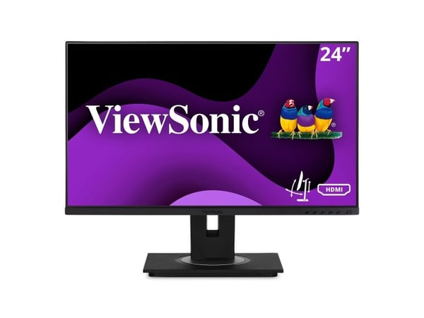 Viewsonic VG Series VG2448A-2, 60,5 cm (23.8"), 1920 x 1080 piksler, Full HD, LED, 5 ms, Svart