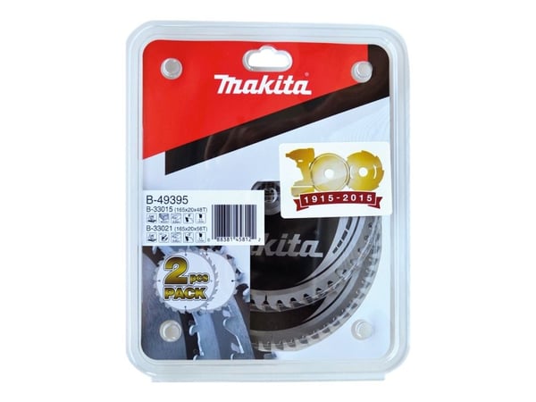 Makita - Sirkelsagbladsett - 2 deler - 165 mm - 56 tenner