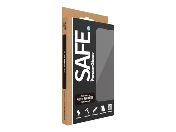 SAFE. by PanzerGlass - Skjermbeskyttelse for mobiltelefon - glass - for Xiaomi Redmi 10C