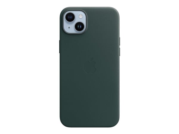 Apple - Baksidedeksel for mobiltelefon - MagSafe-samsvar - lær - skoggrønn - for iPhone 14 Plus
