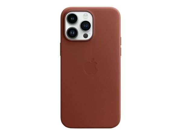 Apple - Baksidedeksel for mobiltelefon - med MagSafe - lær - umbra - for iPhone 14 Pro Max